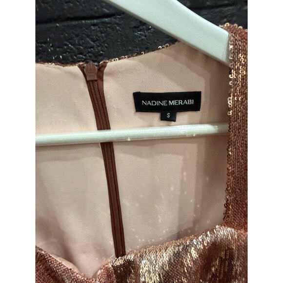 Nadine Merabi Miley Sequins Mini Feather Dress - Picture 6 of 6